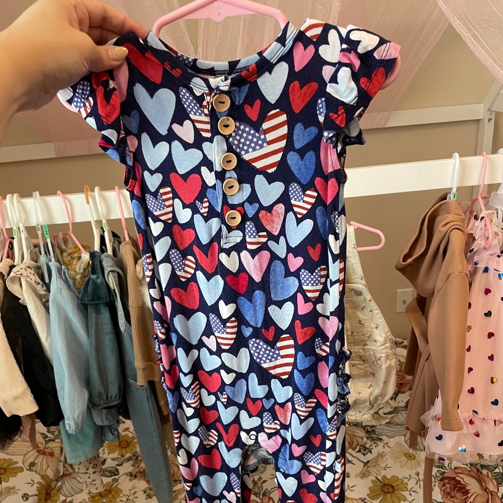 Posh Peanut Patriotic Body suit